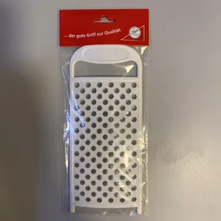 Sonja PLASTIC® Rohkostreibe weiß, Hobel Reibe Küchenreibe Küchenhobel Gurkenreibe