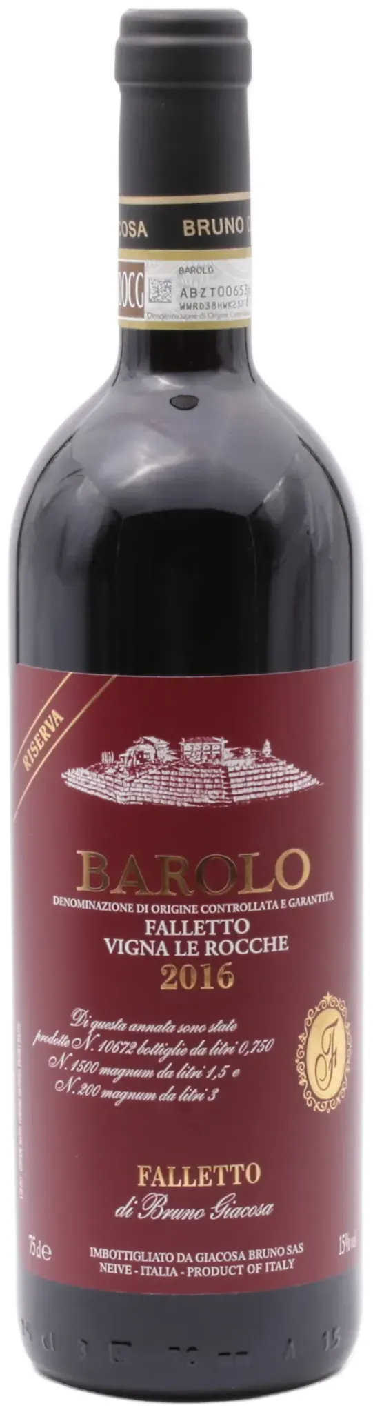 Bruno Giacosa Barolo Falletto Vigna Le Rocche Riserva DOCG 2016