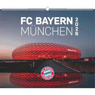 Neumann FC Bayern München 2026 Wand-Kalender - Fußball-Kalender - Fan-Kalender - 60x50 - Sport