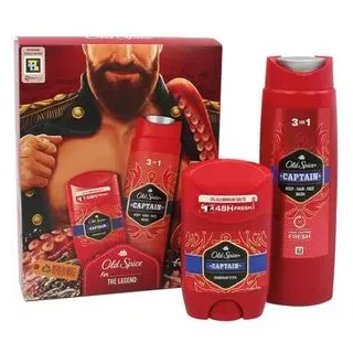 Old-Spice Geschenkset Dark Captain, Deo-Stick und Duschgel, 2-teilig