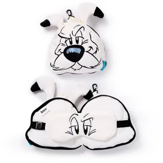 relaxeazzz Plüsch Idefix (Dogmatix) Asterix Reisekissen & Schlafmaske