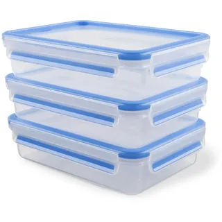 Emsa CLIP & CLOSE 5,8 cm hoch transparent 3x 1,2 l, 3 St.