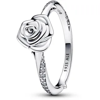 Pandora 193215C01 Damenring Blühende Rose Silber, 52/16,6
