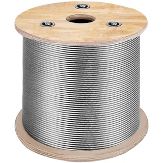 Vevor Kabel Drahtseil 7x7 150 m Kletterausrüstung Weiß