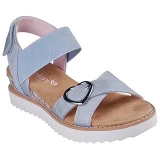 SKECHERS Sandale »MISS DESERT KISS HI«, Klettschuh für Mädchen, Größenschablone zum Download, Gr. 34, hellblau-rosa, , 53889749-34