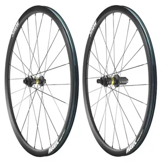 MAVIC Ksyrium 30 Cl Disc Tubeless Rennrad Laufradsatz - Black - 12 x 100 / 12 x 142 mm