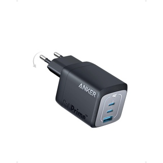 Anker 67W USB-C Ladegerät, Anker Prime GaN Netzteil, 3 Port PPS Schnellladegerät, Kompaktes klappbares Design, Kompatibel mit iPhone 15 / Pro, MacBook Pro / Air, iPad Pro, Galaxy S23 / S22, Note20, Pixel