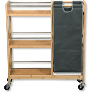 KESPER Nischenwagen mit Flaschensammler, Bambus