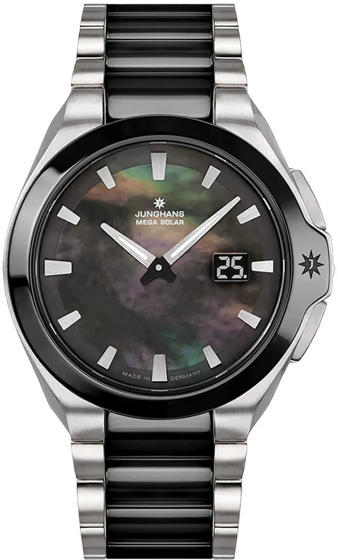 Junghans 15/1602.44 Funk-Solaruhr für Damen Spektrum Mega Solar Schwarz