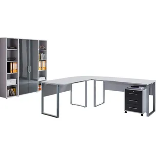 BMG Möbel Büro Office Edition Set 3 grau