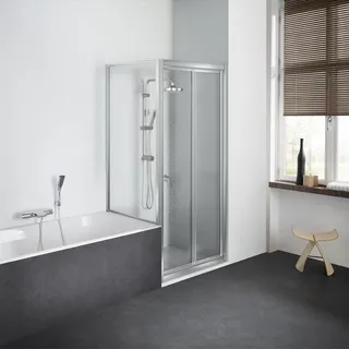 Koralle TwiggyTop TDTTK Trennwand kurz, 75 x 160 cm V410507516A21, Duschkabinen, silber matt