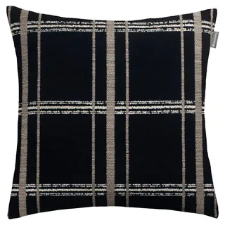 Musterring Kissenhülle Mr-Square, Weiß, Schwarz, Textil, Karo, hochwertige Qualität, Wohntextilien, Bezüge, Kissenbezüge