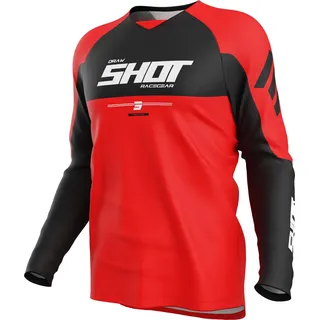Shot Draw Private Langarm-trikot - Red - M