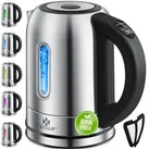 KESSER® 1,7 Liter Edelstahl Wasserkocher 2200W Temperaturwahl Warmhaltefunktion