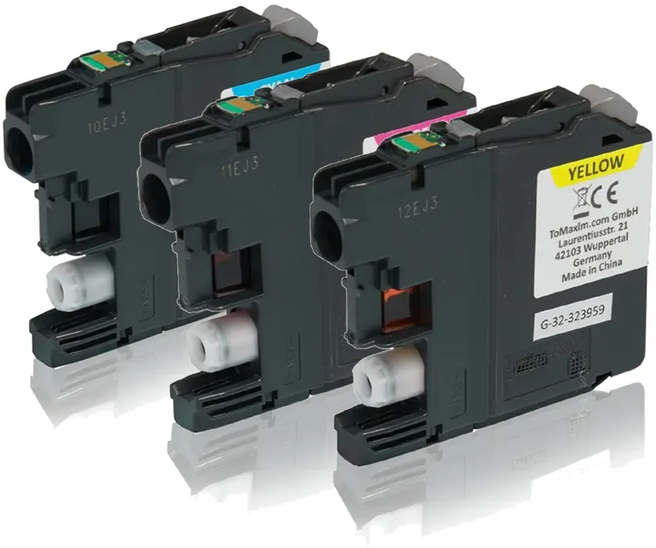 Multipack kompatibel zu Brother LC-125 XL RBWBP enthält 3x Tintenpatrone
