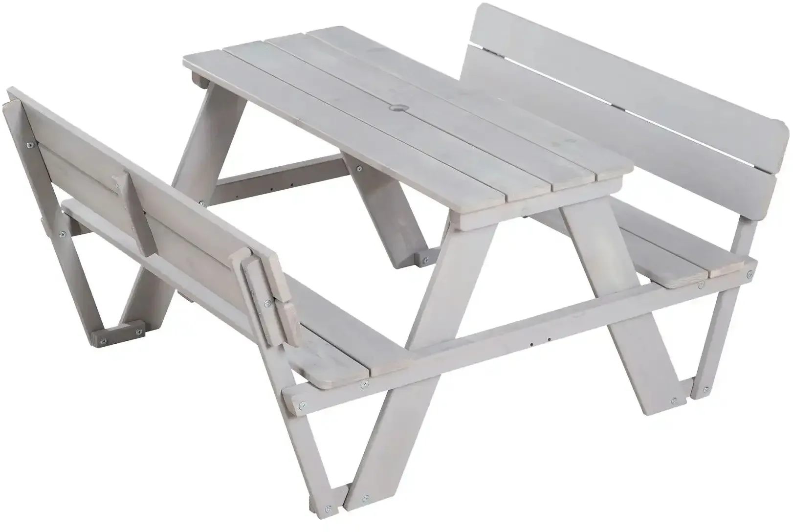 Roba Kindersitzgruppe  Picknick for 4 , grau , Maße (cm): B: 89 H: 50 T: 104.0