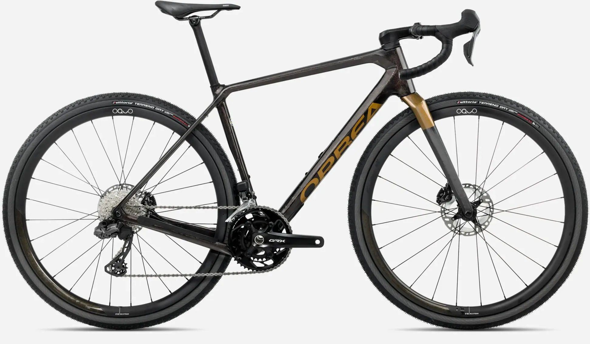 Orbea Terra M20i Team 2025 - Cosmic Carbon View-Metallic Olive Green (Gloss)