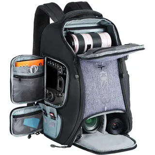 Beschoi Kamerarucksack wasserdicht Fotorucksack für Canon Nikon Sony Spiegelreflexkameras, Drohne, Objektiv, Laptop, Stativ und Zubehör 24 Liter