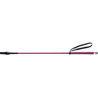 Whip & Go Reitgerte, gepunktet, 65 cm, bordeaux