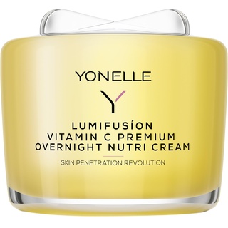 YONELLE Lumifusion Gesichtscreme Damen für Nacht mit Vitamin C - Skincare mit Collagen - Gesichtspflege Moisturizer Face - Feuchtigkeitscreme Gesicht - Anti Aging Creme Frauen - Nachtcreme 55 ml