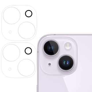 EasyULT Kameraschutz Kompatibel mit iPhone14/14 Plus Kamera Schutzglas [2 Stück], 9H Härte Kratzfest Blasenfrei, HD Kamera Displayschutzfolie Filmzubehör für iPhone14/14 Plus