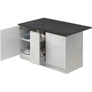 kochstation Kochinsel KS-Sole 155 x 0 x 0 cm Weiß