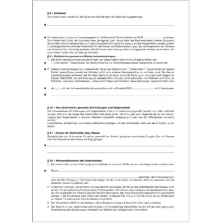 RNK Roth, Formular, Untermietvertrag für Gewerberäume