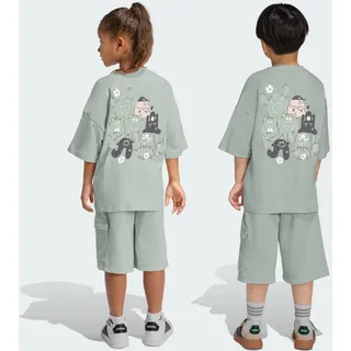 adidas Unisex Kids TIRO_NSTER T-SHIRT SET Wonder sage/white 5-6 Years