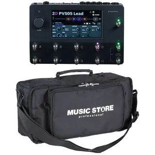 Neural DSP Musikinstrumentenpedal, (Quad Cortex Multieffektgerät für Gitarren inklusive Tasche Floorboard mit integriertem Effektprozessor Stereo USB-Anschluss Midi-Schnittstelle kompaktes und leichtes Set., Modeler, Floor), Quad Cortex + Bag - Modeler-Set