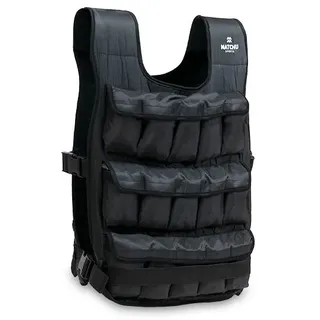 Matchu Sports Verstellbare Gewichtsweste 20 kg schwarz