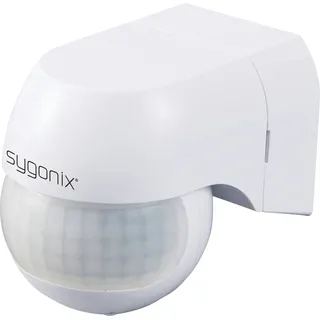 Sygonix SY-6118230 wandhängend, Aufputz PIR-Bewegungsmelder 180 Relais Weiß IP44