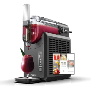 FOHERE Slush Maschine 2L für zu Hause, keine Eiswürfel erforderlich, Selbstreinigung, 5-in-1 Slushie Maschine mit 5 Einstellungen für Slush, Cocktail, Frappé, Milchshake, Wein, Quickfreeze-Technology