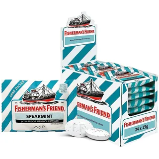 Fishermans-Friend Kräuterbonbons Spearmint, zuckerfrei je 25g 24 x