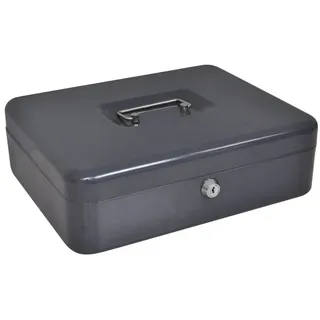 vidaXL Sicherheitsbox Dunkelgrau Stahl Mittel Tragbare Sicherheitsbox