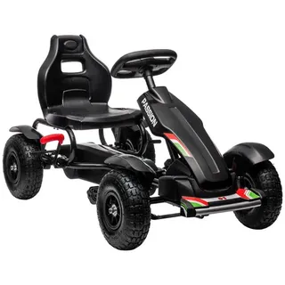 Homcom Go-Kart schwarz (121x58x61 cm)