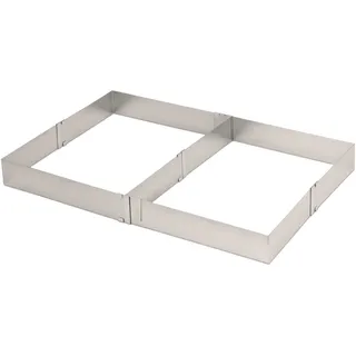 Tchibo - Edelstahl-Backrahmen - silber