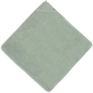 Jollein Kapuzenhandtuch Badetuch Frottee 100x100 cm Ash Green | 534-836-00095