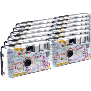 TopShot I mog di Weiss Einwegkamera/Hochzeitskamera (27 Fotos, Blitz, 12-er Pack)