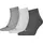 Quarter Socken 3 Paar Grau 47-49