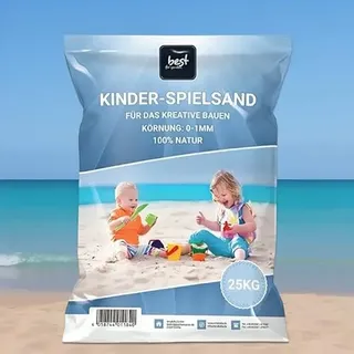4myBaby GmbH - Spielsand 75kg | Quarz Sand für Sandkasten | Kinder Spielsand | Dekosand | Spielsand für Sandkasten | Keimfreier Spielsand | Gewaschener Feiner Quarzsand | Spielsand (3 x 25 kg Säcke)
