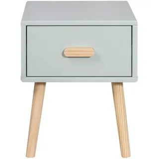 Mobili Rebecca Nachttisch, Grün, Holzwerkstoff, Rechteckig, 35x44x35 cm, Kinder- & Jugendzimmer, Kindermöbel, Kinderregale