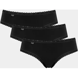 SLOGGI »24/7 Cotton Lace Hipster C3P«, (3er Pack), mit zarter Spitze und hohem Baumwollanteil sloggi BLACK 36
