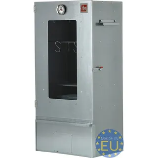 Ita Räucherofen 7000 - Premium Räucherschrank mit 3 Etagen - Legierter Stahl, mit Sichtfenster & Thermometer - Qualität EU Direkt vom Hersteller - Smoker zum Kalträuchern & Heißräuchern