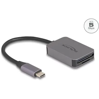 DeLock Kartenleser (microSD, SD) - USB-C