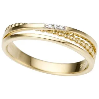 FIRETTI Goldring Schmuck Geschenk Gold 333 Damenring Goldring, mit Brillanten gelb|goldfarben 16