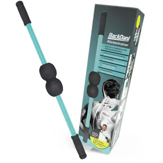 BackDani Wirbelsäulen-Trainingsgerät zur Mobilisation & Rotation | Rückenmuskel Training für mehr Beweglichkeit & Stabilität | Ergonomisch, rutschfeste Griffe, inkl. Trainingsposter Back Dani