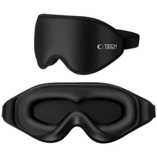TECH-PROTECT TECH PROTECT Schlafmaske Eyeshade, Schlafmaske, Einzeln, 3D-Schlafmaske mit Memory-Schaum und Lichtschutz schwarz