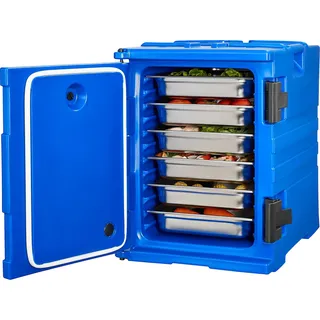 Vevor Isolierter Speisenbehälter Speisenbehälterträger 90L Speisewärmer Blau