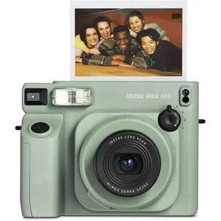 FUJIFILM instax Wide 400TM Sofortbildkamera | Analoge Instantkamera für große Sofortbilder mit Selbstauslöser & Selfie-Funktion – Retro-Design, ideal für Partys, Reisen & Erinnerungen | Green