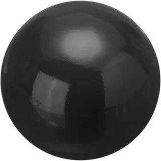 QUARKZMAN Glaskugel Dekor Ball 90mm Reflektierende Gartensphäre Polierte Hohle Kugel, Nahtlose Edelstahl-Glaskugel, Glatter Spiegelglobus für Garten- und Wohnkultur, Hell Schwarz